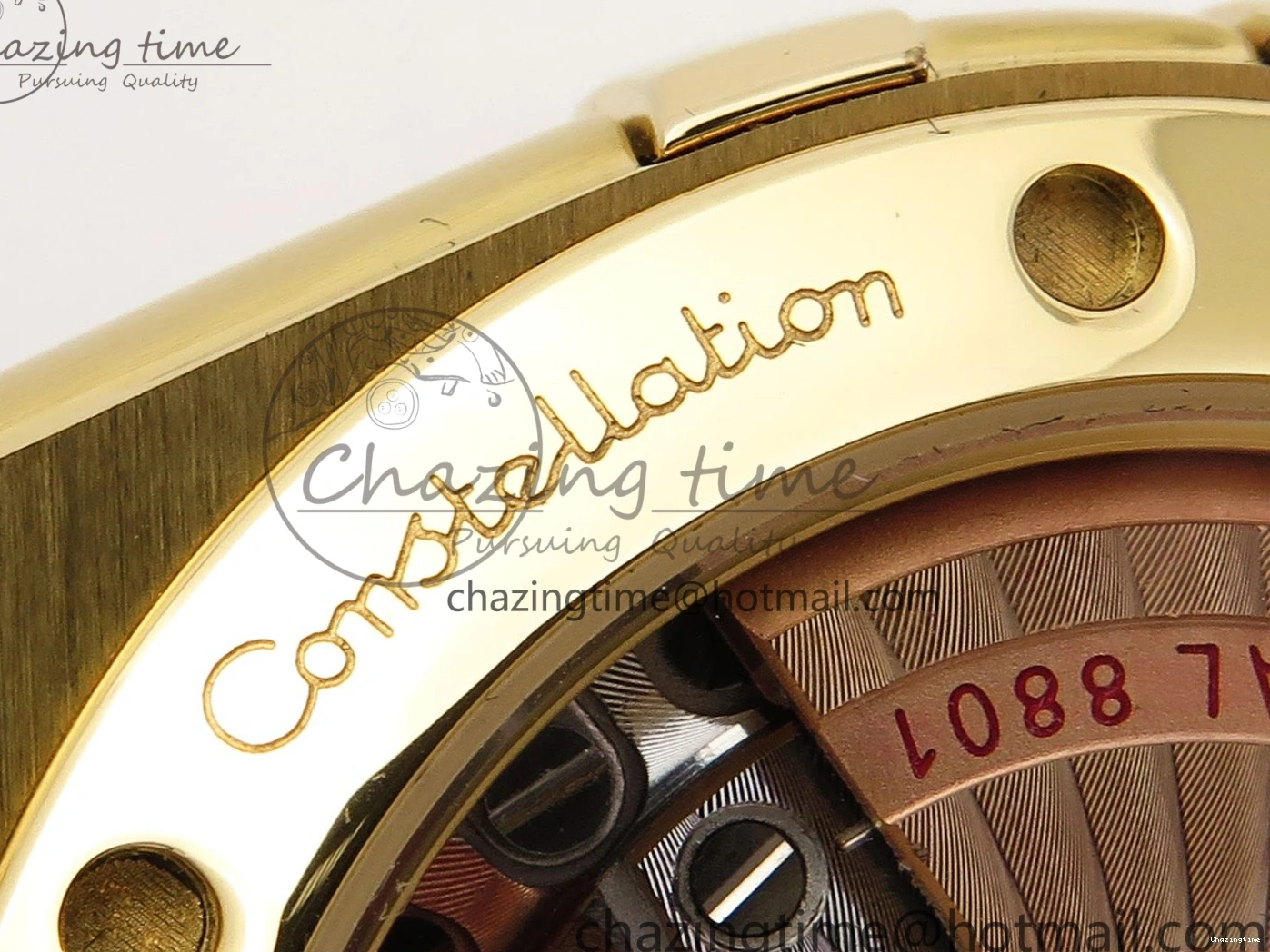 0514 Constellation 39mm YG ASWF 1:1 Best Edition White Dial on YG Bracelet A Casual 7780